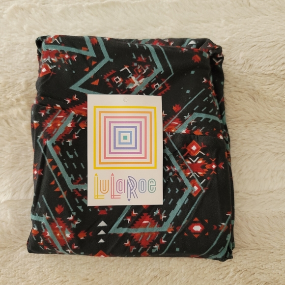 LuLaRoe LeggingsOS LuLaRoe One Size Leggings Cute  Multicolor  NWT - Picture 2 of 3